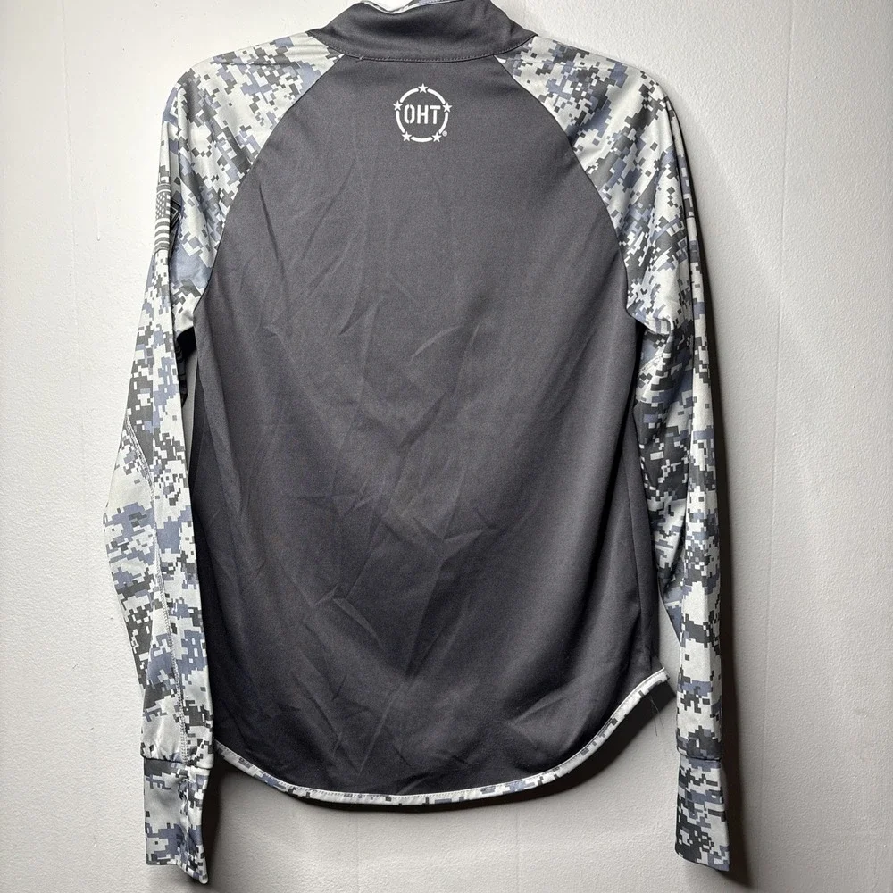 Tennessee Volunteers Women Colosseum OHT Gray Military Appreciation 1/4 Zip Larg